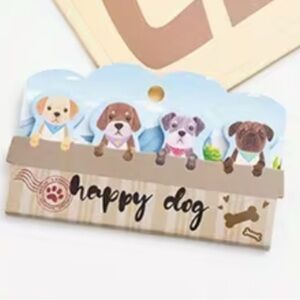 120 Happy Dog Sticky Notes / Sticky Tabs